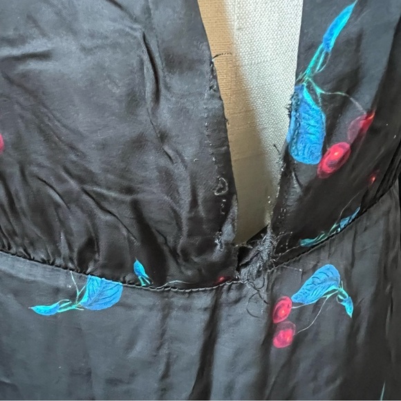 Cynthia Rowley Seabreeze Black Cherry Print Maxi Dress 17515 - Picture 10 of 13